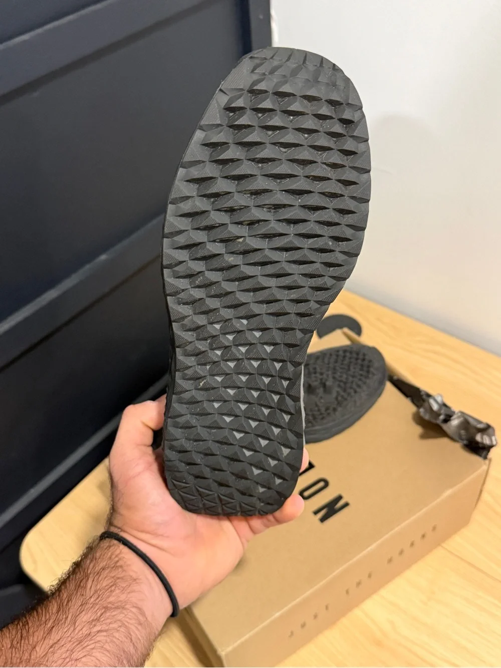 NOBULL Black Knit Slip-On Running Shoes